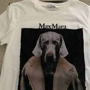 Italian Brand Max Mara Dogstar Cotton Tee